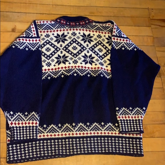 Vintage Voss Norway Pure Wool Sweater Cardigan - Picture 8 of 10